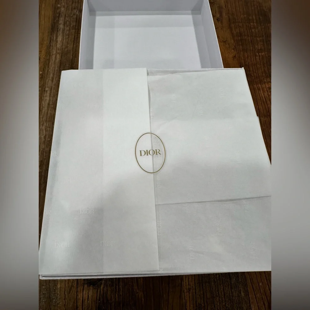 Dior White Box with Gold Logo